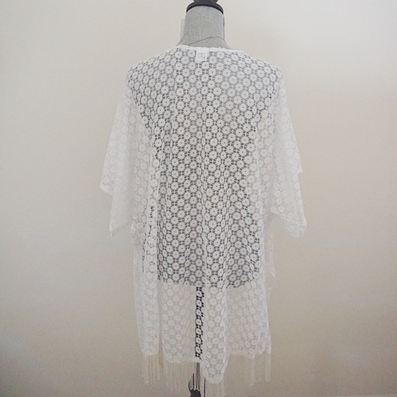 White Lace Swimsuit Coverup - Picture 4 of 8